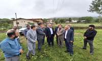 بررسی میدانی اراضی ۲۴ هکتاری روستای کندلک با حضور مدیران استانی و شهرستانی
